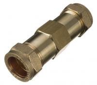 Brass Compression Burst Repair Coupling - 15mm